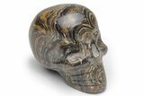 Polished Stromatolite (Greysonia) Skull - Bolivia #216714-1